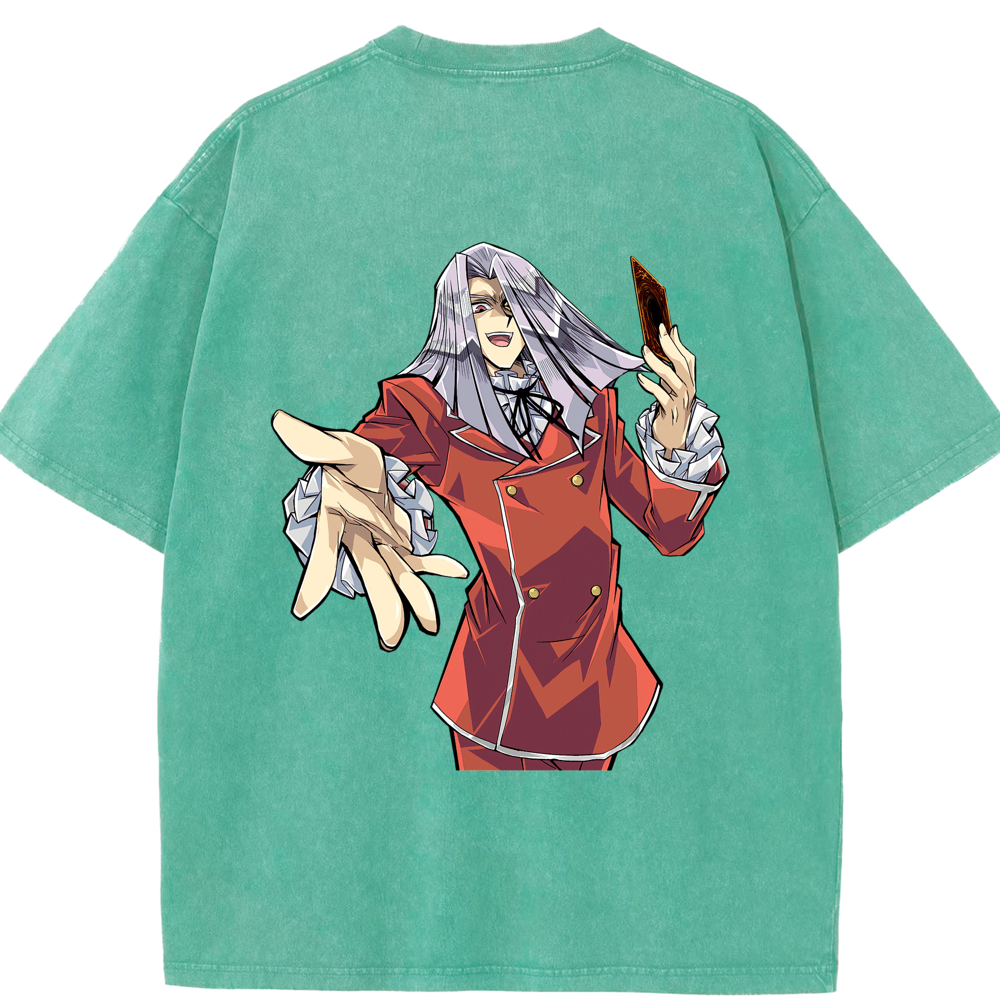 （画像用） 遊☆戯☆王 Yu-Gi-Oh! 綿100% ヴィンテージ風 半袖Tシャツ（背面プリント）